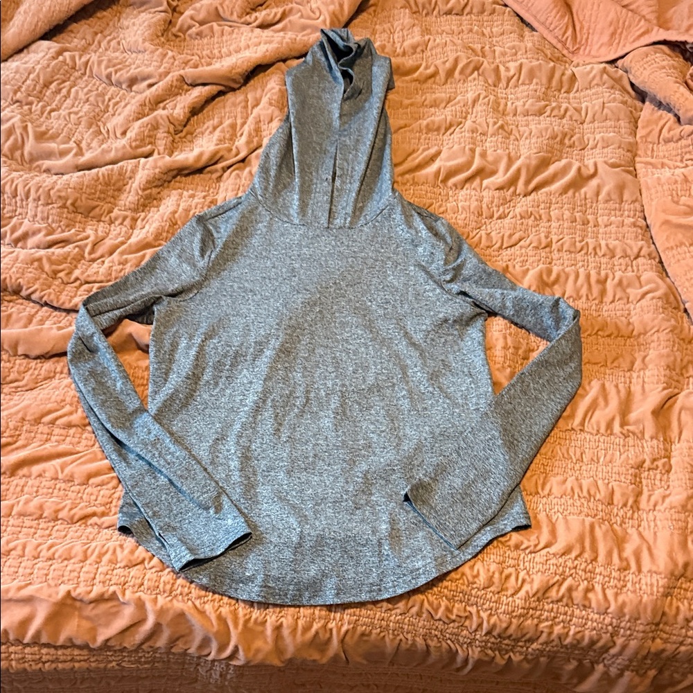Gray Long Sleeve Hoodie